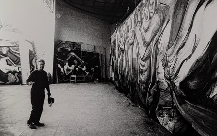 Original Gelatin Photo by TED WILLIAMS - David Alfaro Siqueiros