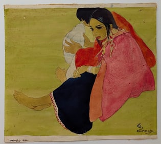 CARL FOLKE SAHLIN (1885-1976) Pair Watercolors on Paper