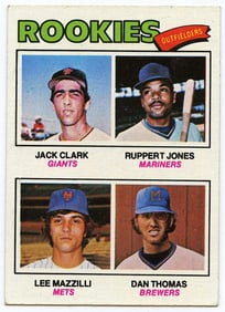 1977 Topps #488 1977 Rookie Outfielders w/ Jack Clark