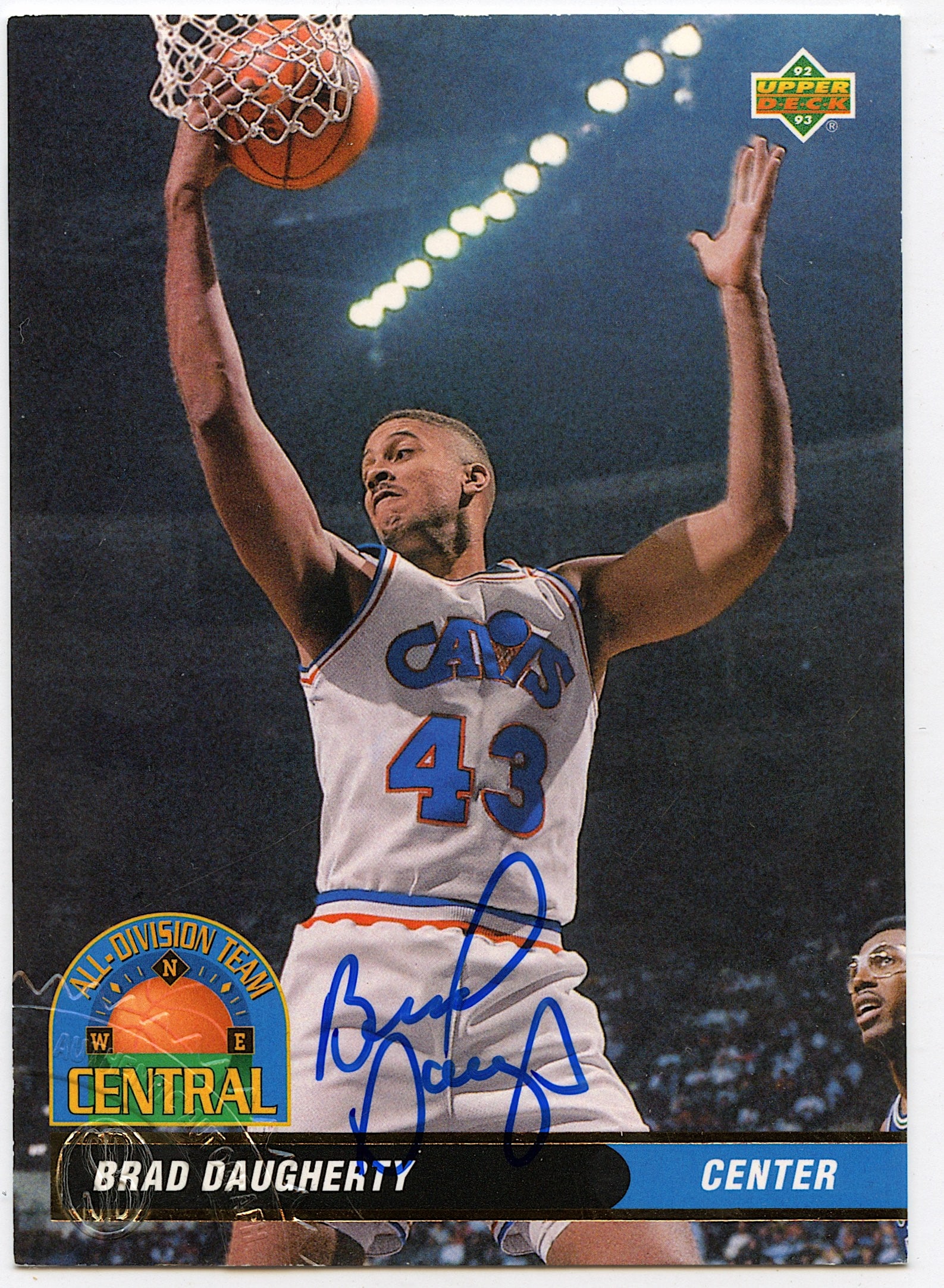 1992-93 Upper Deck All Division Team Brad Daugherty Autograph: The provenance is from the estate of a deceased collector in South Florida. We have included quality images to show it's actual condition. This lot is located in Boca Raton, Fl and its shipment will b