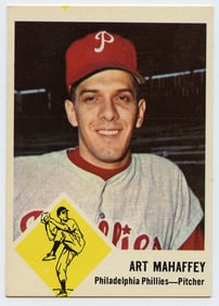 1963 Fleer Baseball #54 ART MAHAFFEY Phillies