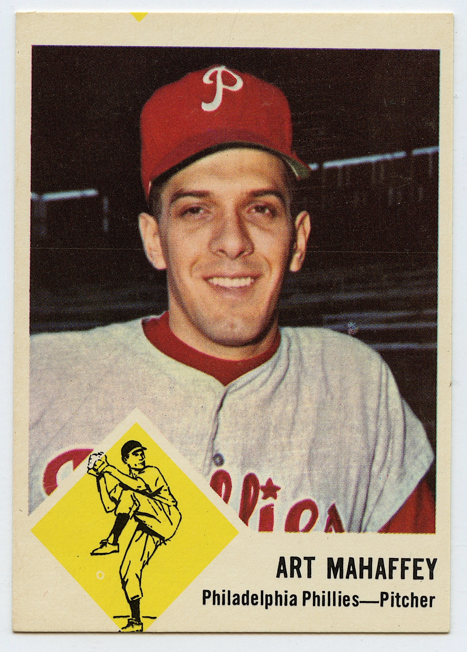 1963 Fleer Baseball #54 ART MAHAFFEY Phillies (1 of 2)