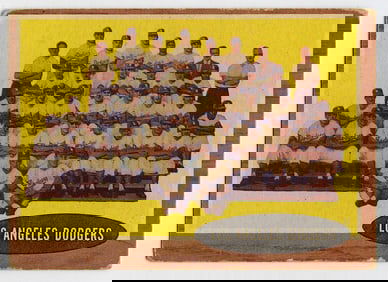1962 Topps #43 TC Los Angeles Dodgers