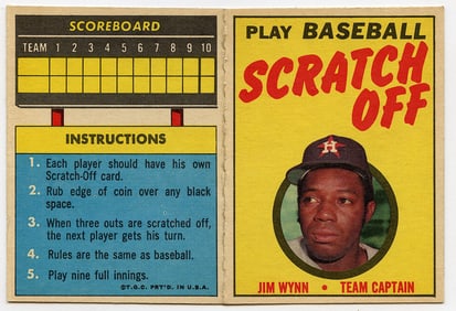 1971 Topps Scratch Offs Jim Wynn –  Astros!