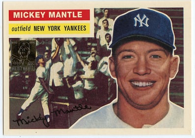1996 Topps Mickey Mantle Commemorative Card #6/19