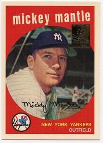 1996 Topps Mickey Mantle Commemorative Card #9/19