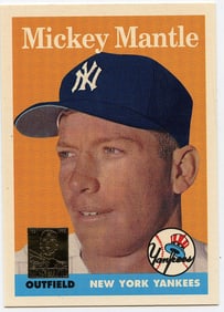 1996 Topps Mickey Mantle Commemorative Card #8/19