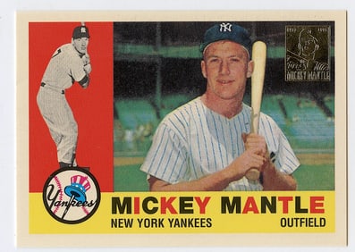 1996 Topps Mickey Mantle Commemorative Card #10/19