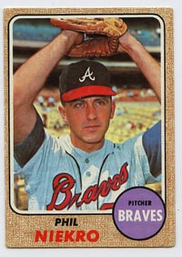 1968 Topps Phil Niekro Baseball Card #257