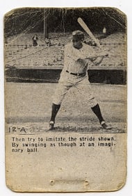 1932 Wheaties Babe Ruth flip book panel