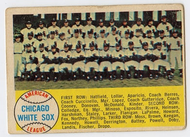 1958 Topps Baseball #256 Chicago White Sox