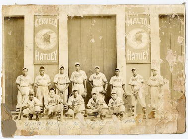Vintage Very Rare 1943 Baseball Photo Pro Hatuey Team