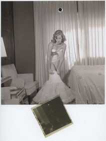 1950s BUNNY YEAGER Pin-Up Negative Photograph of ALTA WHIPPLE with Copyright Transfer
