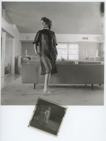 1950s BUNNY YEAGER Pin-Up Negative Photograph of KIM LOREN with Copyright Transfer