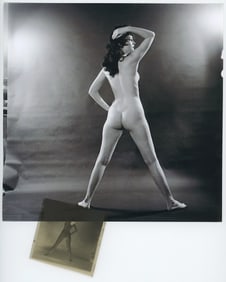 1950s BUNNY YEAGER Pin-Up Negative Photograph of LYNN TRACEY with Copyright Transfer