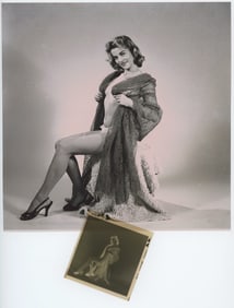 1950s BUNNY YEAGER Pin-Up Negative Photograph of NANCI WHITE with Copyright Transfer