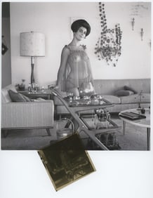 1950s BUNNY YEAGER Pin-Up Negative Photograph of ARLENE MARVEL with Copyright Transfer