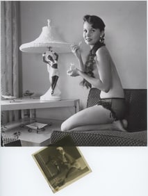 1950s BUNNY YEAGER Pin-Up Negative Photograph of JOYCE NIZZARI with Copyright Transfer