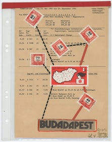 GINNY LLOYD (American 1945) Vintage DADA / MAIL ART 1950s - 1960s