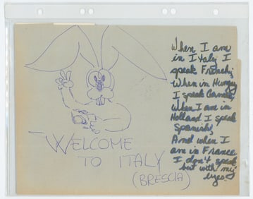 GINNY LLOYD (American 1945) Vintage DADA / MAIL ART 1950s - 1960s