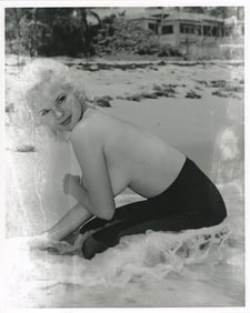 BUNNY YEAGER Vintage Photo Pin-Up Model Stamped by Eric Kroll