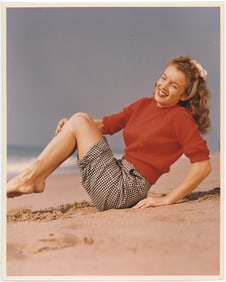 ANDRE DE DIENES Vintage Photograph of MARILYN MONROE, Stamped