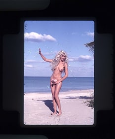 BUNNY YEAGER Vintage Color Transparency Pin-Up Model