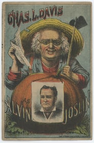 1890s Theatrical Comedy Trade Card Charles Davis
