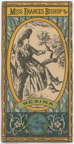 Scarce 19th C. Trade Card REXINA in 10 Mile Crossing