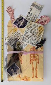 GINNY LLOYD (American 1945) Vintage DADA / MAIL ART 1950s - 1960s