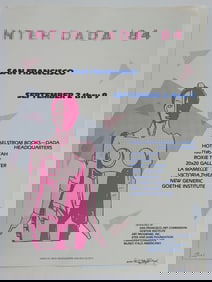 GINNY LLOYD (American 1945) Vintage Poster DADA Exhibit SF, 1984