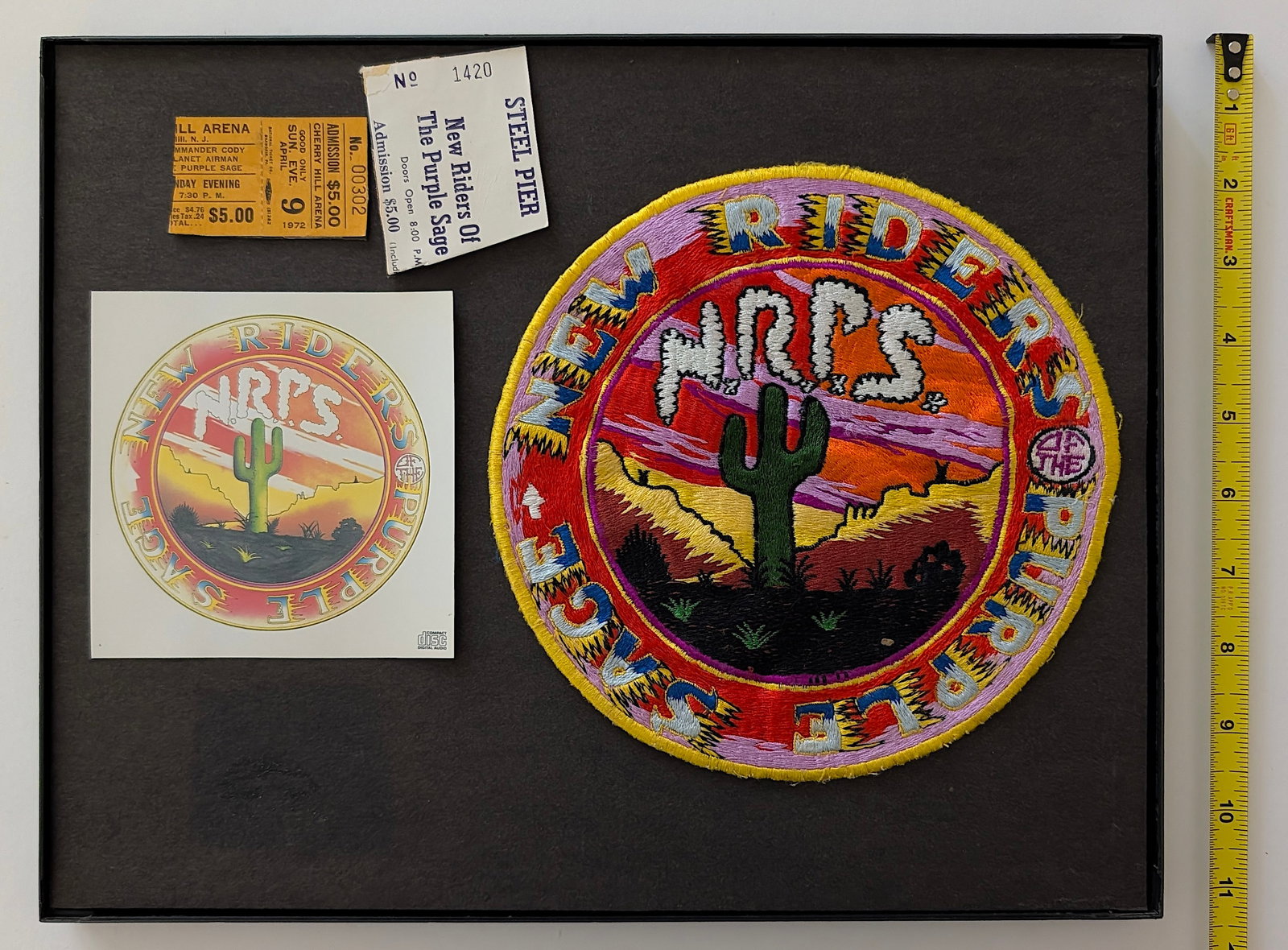 NEW RIDERS OF THE PURPLE SAGE (NRPS) Vintage 1970s Memorabilia Collection: This is a consignment from a collector in Miami, Fl. He explained us that the provenance is from the inventory of a closed notable comic book and collectibles in AB, Canada. We have included quality i
