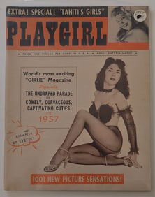 Vintage PLAYGIRL Vol. 1 No. 6 1957 Jody Lawrence , Libby Jones Pinup