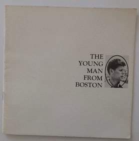1964 Young Man from Boston JFK Booklet Plymouth Car Ad Dunkirk Indiana
