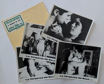 Vintage Set 4 Movie Photographs "la Venganza Del Sexo"