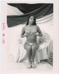 Original Vintage Photograph PIN-UP NUDE WOMAN