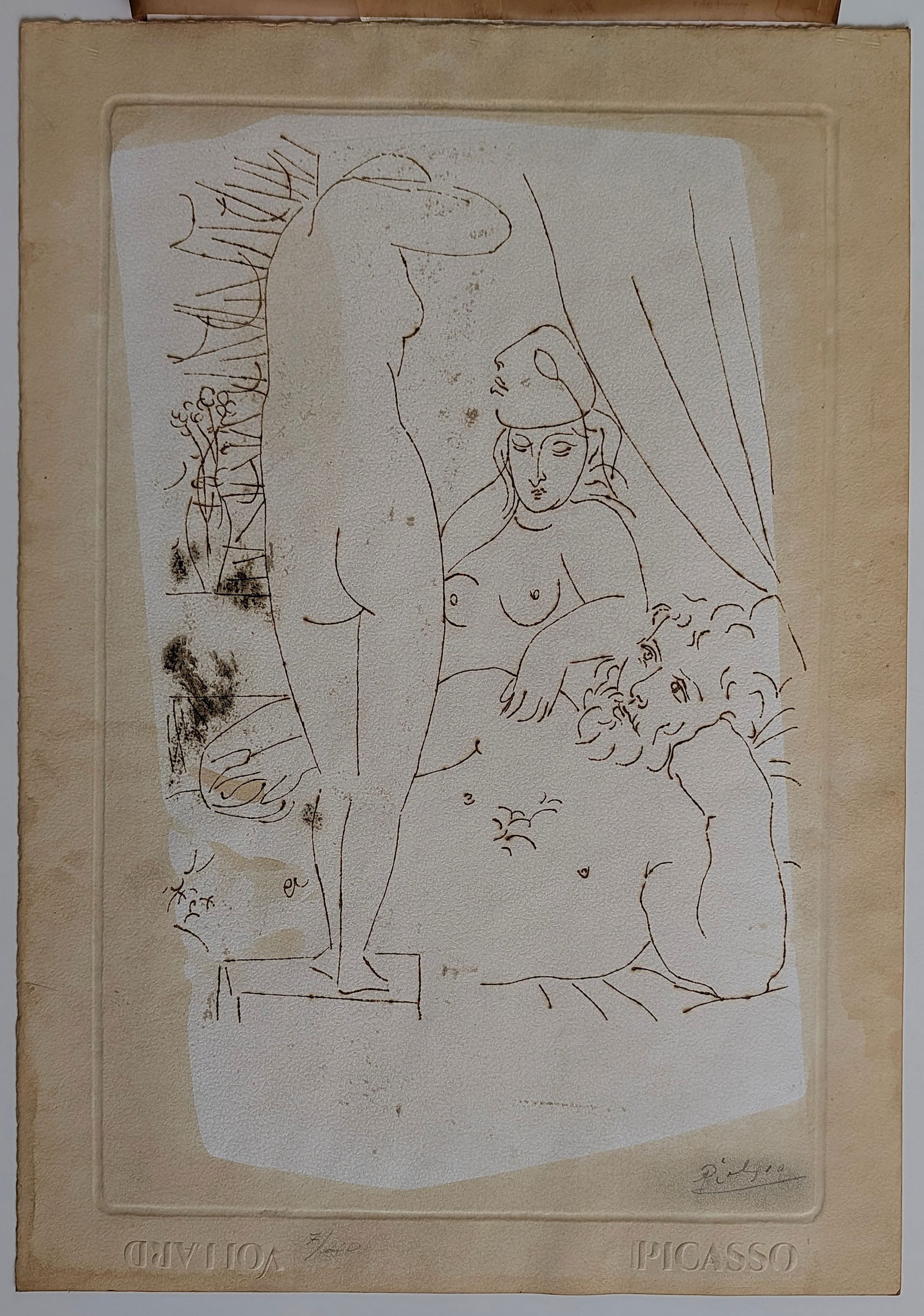 Sculptor at Rest and the Model with Mask Stone - PICASSO - Post-Ed. 150/200 (1 of 6)