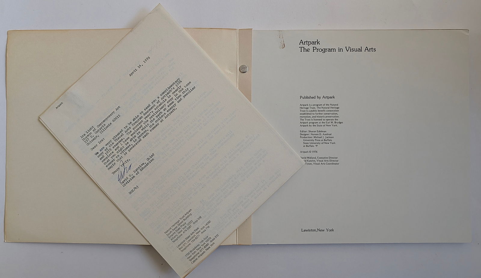 Artpark: The Program in Visual Arts, 1976 - 2