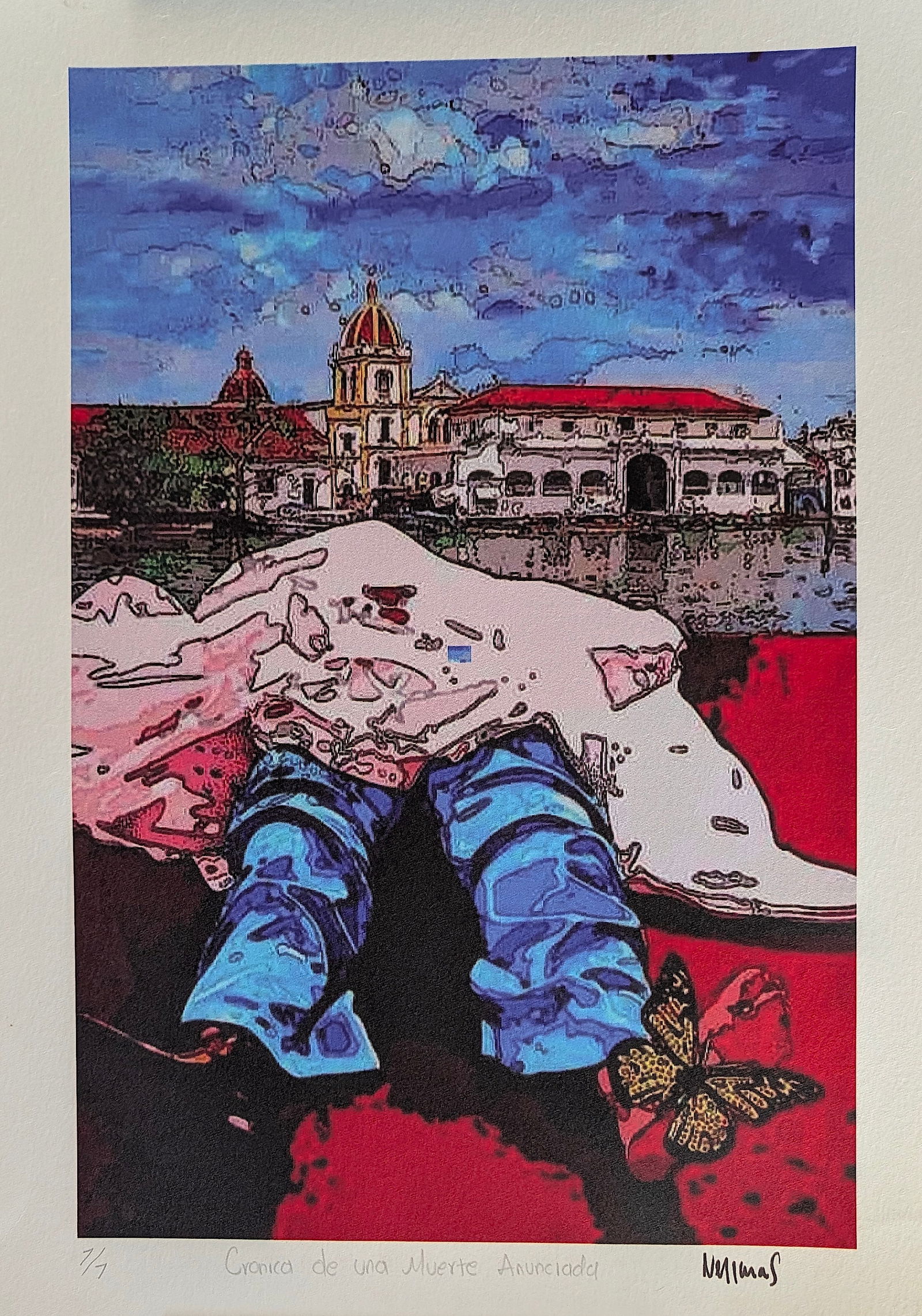 Illustration HERNANDO VERGARA Work For GARCIA MARQUEZ / GABO: ABOUT PROVENANCE AND ATTRIBUTION: This item originates from the estate of the artist and it is coming with a signed certification by the widow of the artist. Hernando Vergara Amaya (1953-2024) was a r