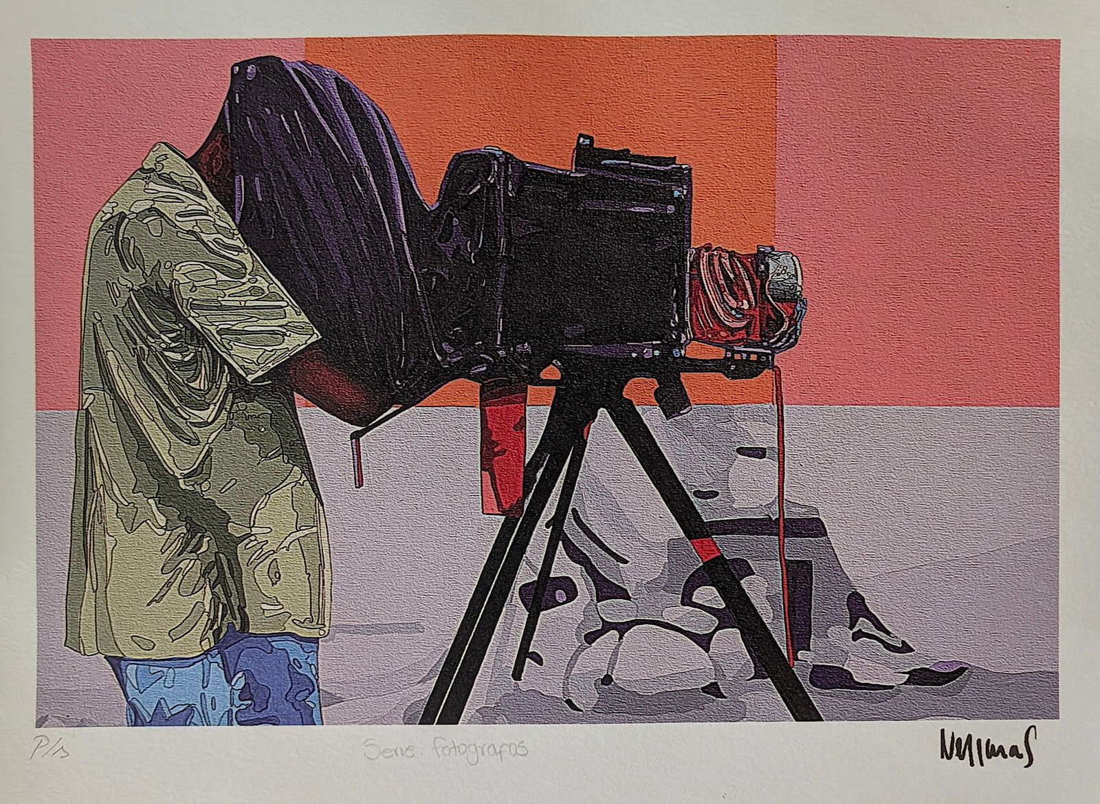 Illustration HERNANDO VERGARA Work For GARCIA MARQUEZ / GABO: ABOUT PROVENANCE AND ATTRIBUTION: This item originates from the estate of the artist and it is coming with a signed certification by the widow of the artist. Hernando Vergara Amaya (1953-2024) was a r