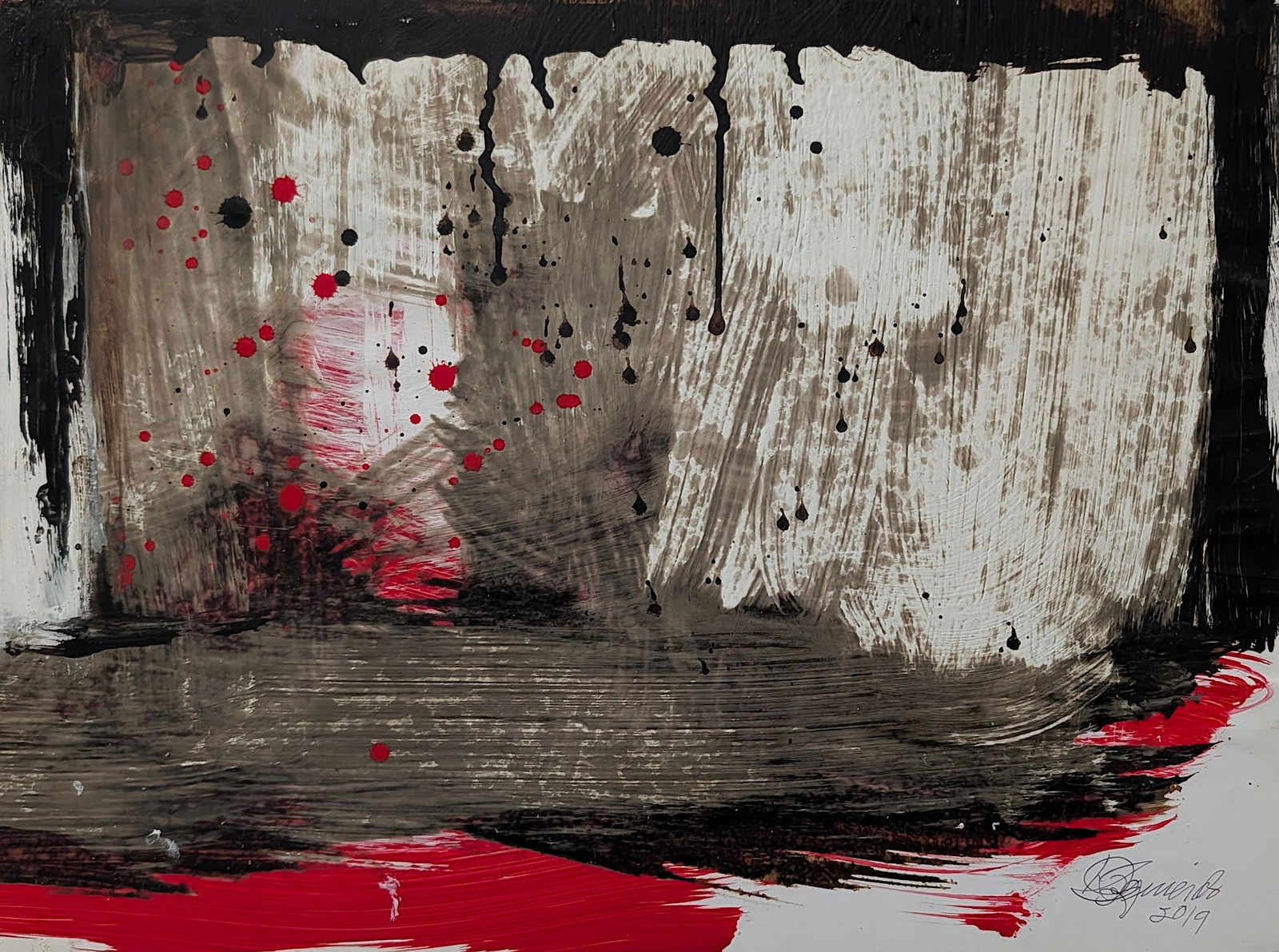 DOMINGO IZQUIERDO (1931 - ) Listed Original Expressionism Abstract (1 of 4)