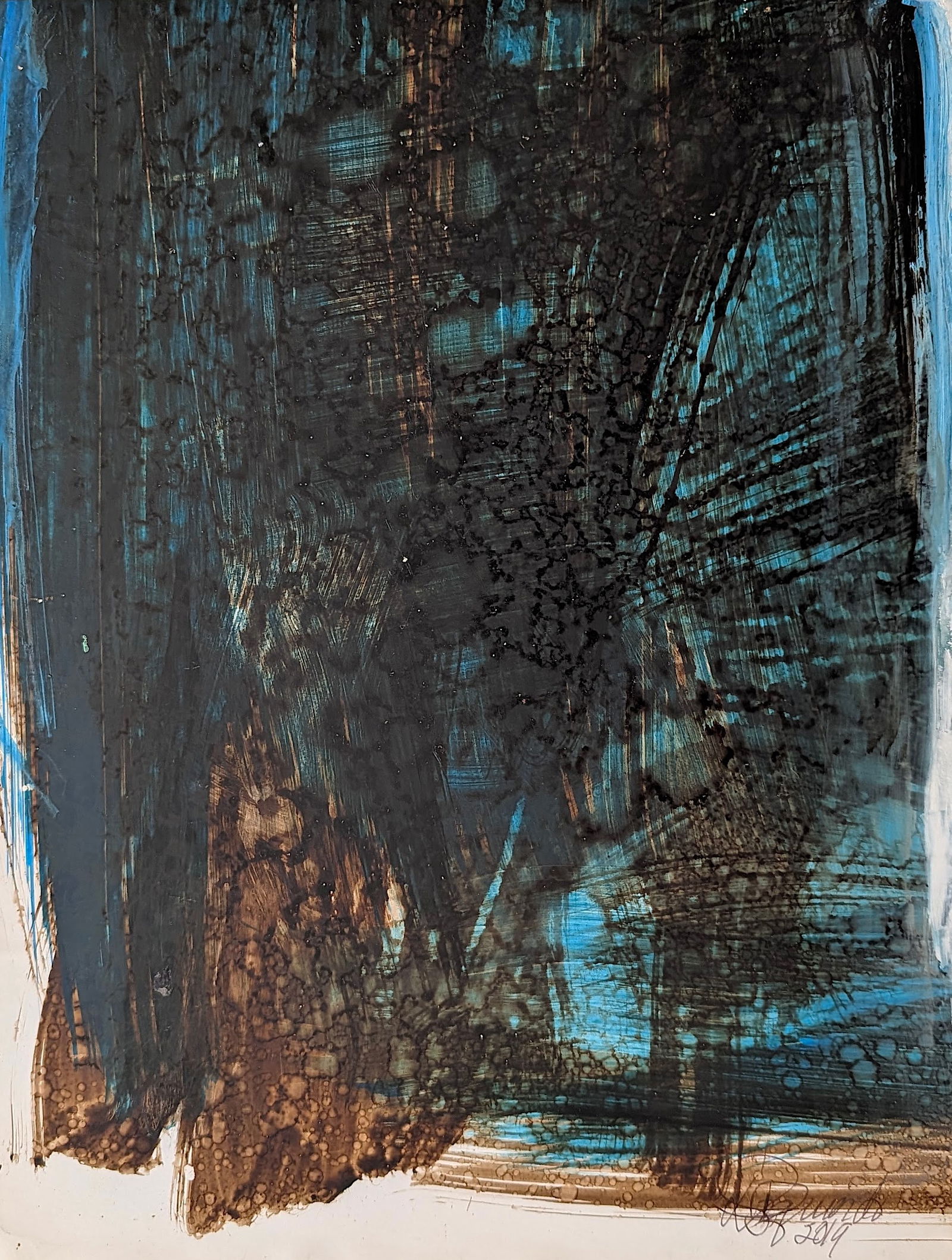 DOMINGO IZQUIERDO (1931 - ) Listed Original Expressionism Abstract (1 of 4)