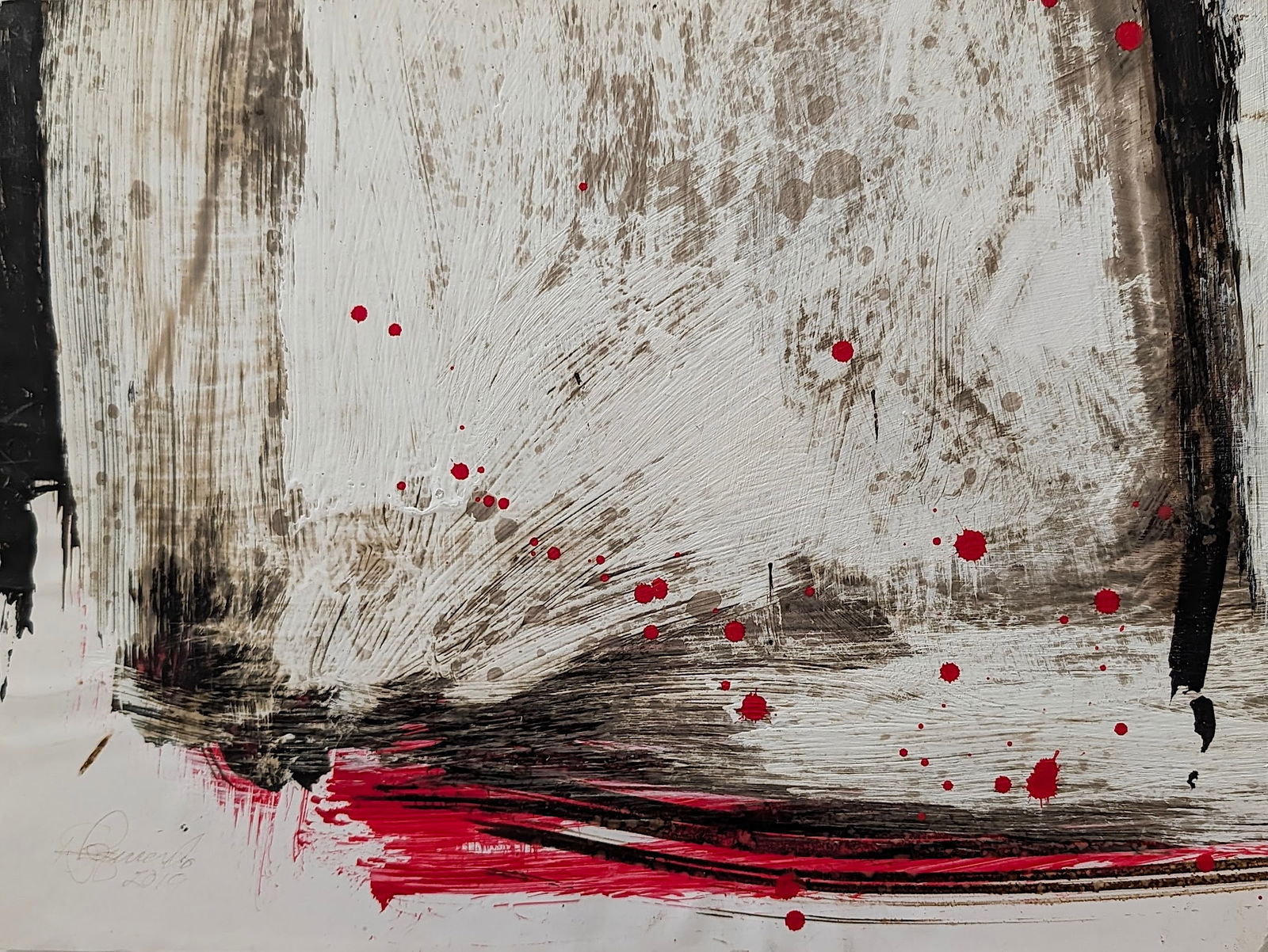 DOMINGO IZQUIERDO (1931 - ) Listed Original Expressionism Abstract (1 of 3)