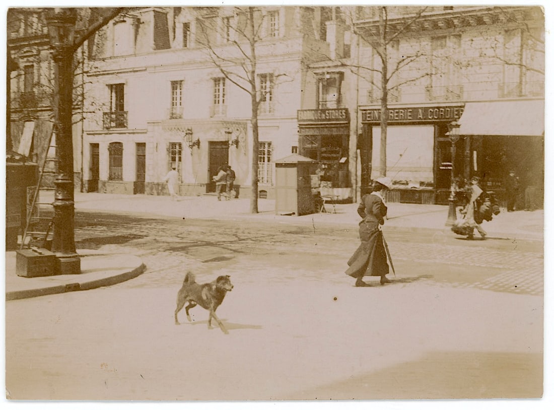 Vintage Real Scarce Photo Avenue de Neuilly, Seine, France: The provenance is from the estate of a deceased collector in South Florida.The dimensions are Approx. 3.25" x 4.25". We have included quality images to show it's actual condition. This lot is located