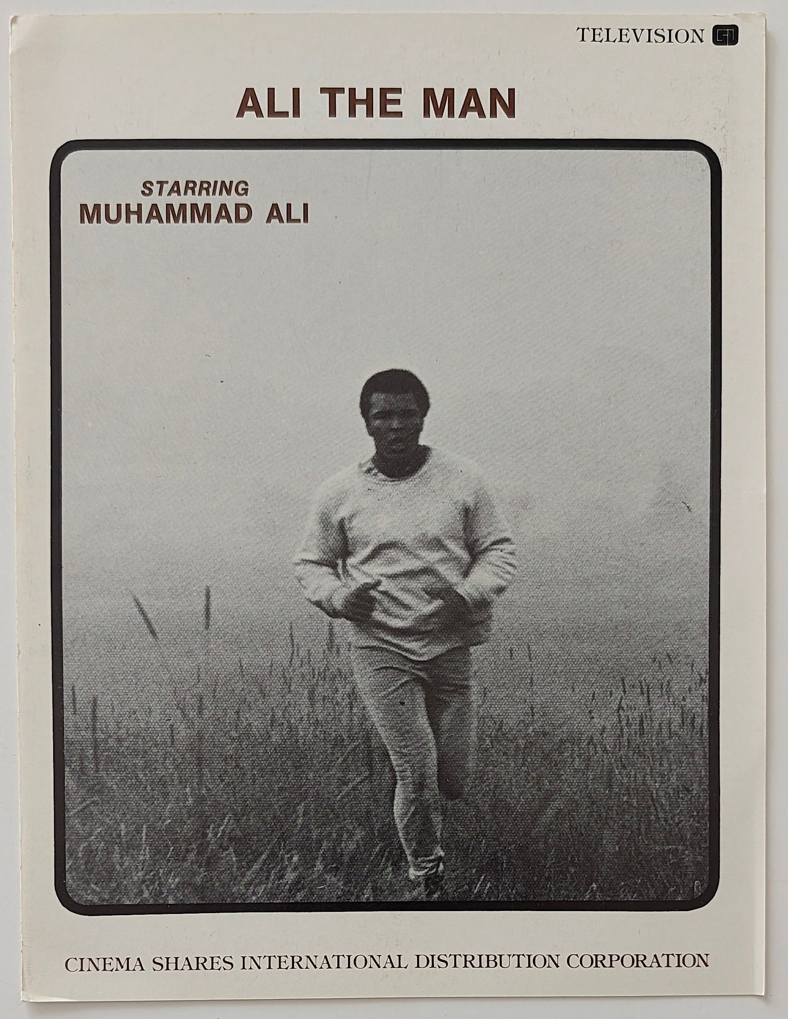 Promotional Flyer Television special titled "Ali The Man", Boxer (1 of 3)