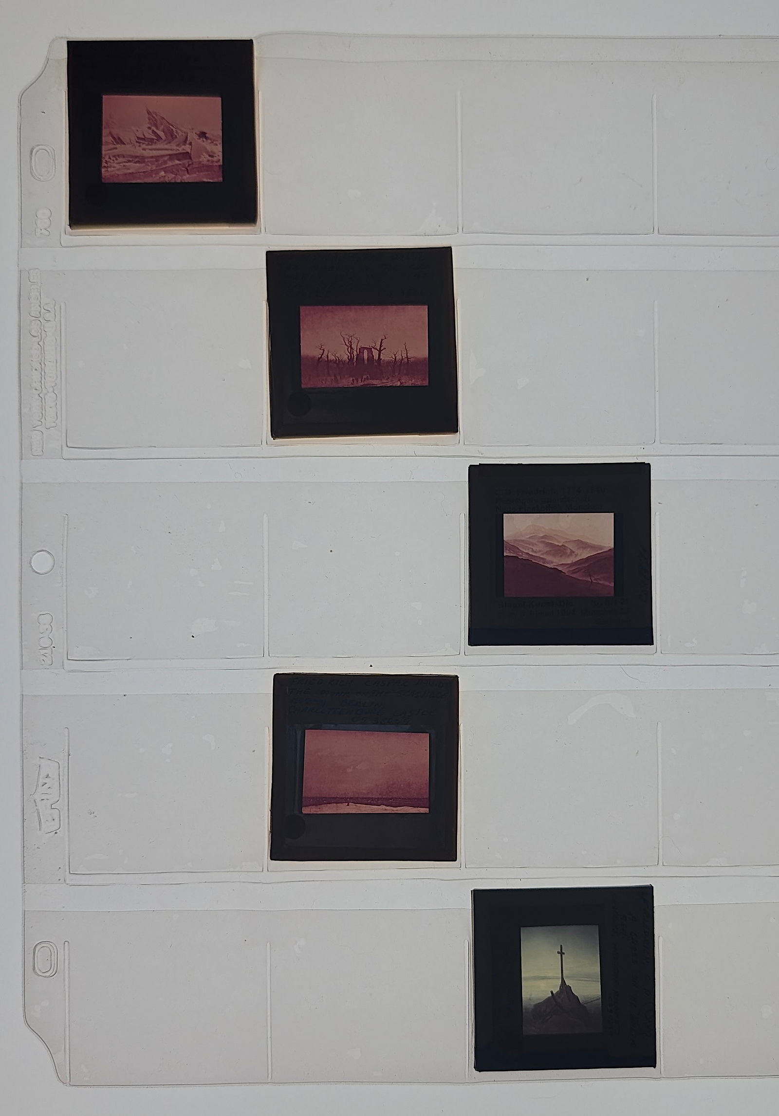 FRIEDRICH CASPAR Unique Museal Set of Original 20th C. 35mm Art Slides: From the estate of Mr. Ira Licht (1938–2023) — a distinguished art historian, curator, and museum director. Mr. Licht was educated at Columbia College, where he studied art history. He later serve