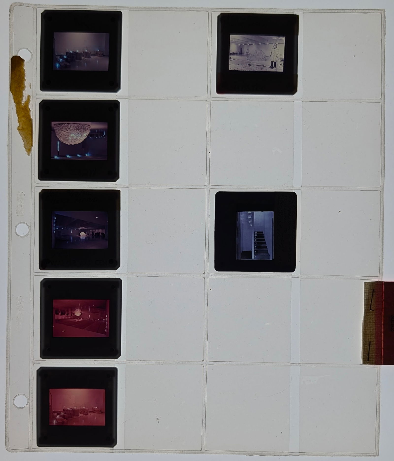 MARIO MERZ Unique Museal Set of Original 20th C. 35mm Art Slides: From the estate of Mr. Ira Licht (1938–2023) — a distinguished art historian, curator, and museum director. Mr. Licht was educated at Columbia College, where he studied art history. He later serve