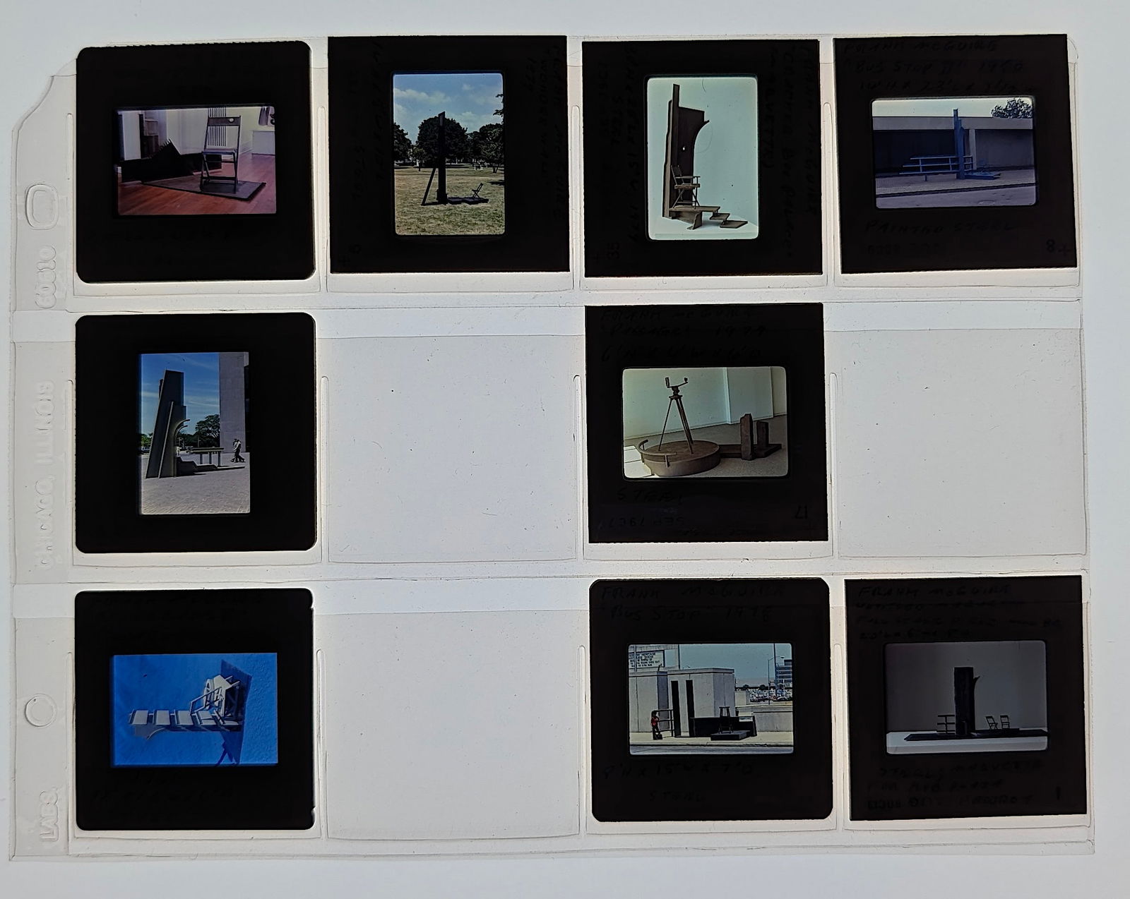 FRANK McGUIRE Unique Museal Set of Original 20th C. 35mm Art Slides: From the estate of Mr. Ira Licht (1938–2023) — a distinguished art historian, curator, and museum director. Mr. Licht was educated at Columbia College, where he studied art history. He later serve