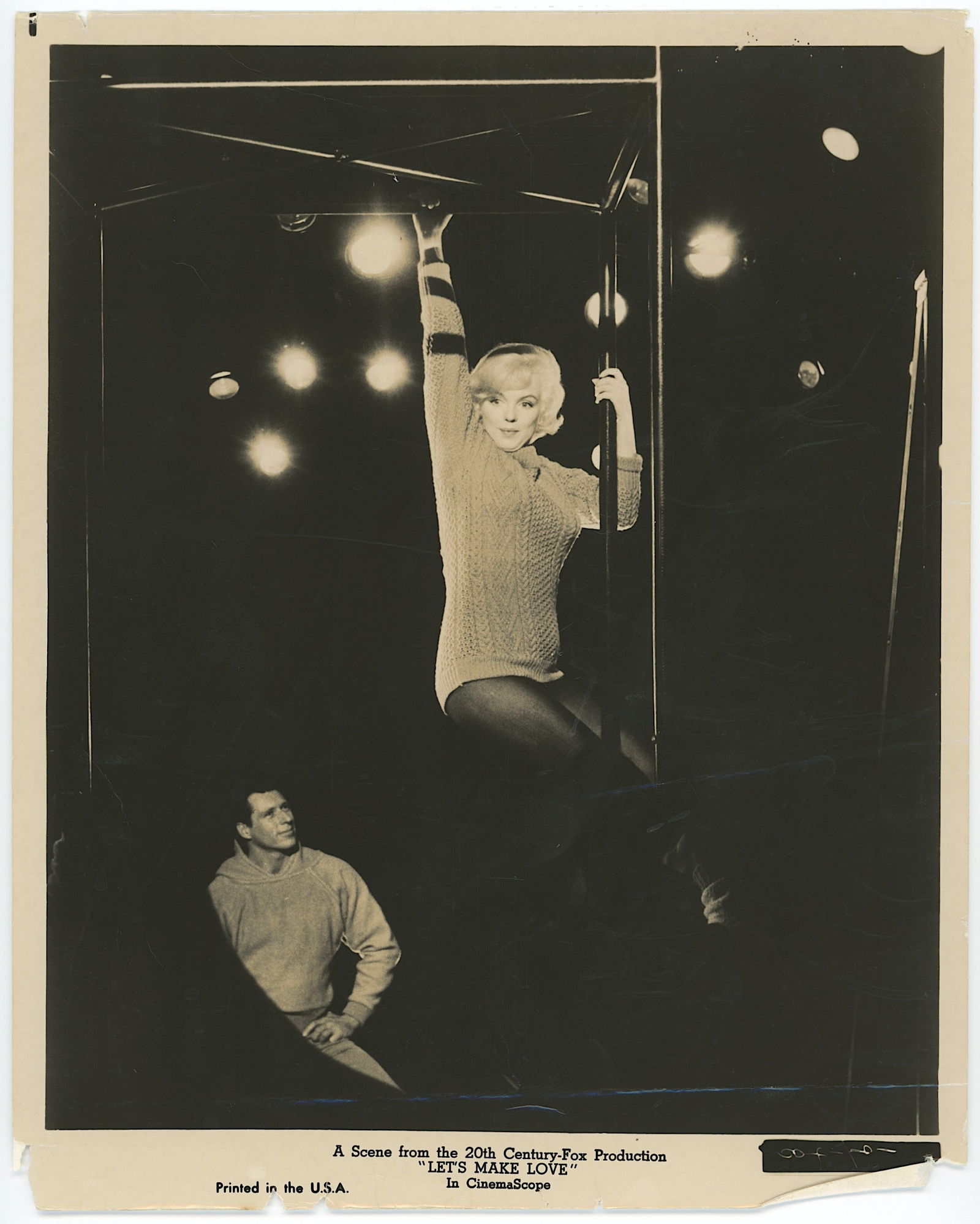 Vintage Photo MARILYN MONROE 1960 Movie Let's Make Love: Vintage Photograph This lot is coming from the estate of a deceased collector in Miami, FL. The dimensions are Approx. 10" x 8". We have included quality images to show it's actual condition. This lot