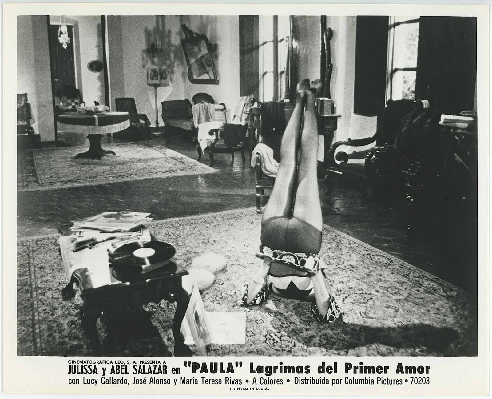 Vintage Photograph 20th C. Movvie "Lagrimas del Primer Amor": This lot is coming from the estate of a collector in RI. We have included a quality scan to show it's actual condition. The dimensions are Approx. 10" x 8". This lot is located in Boca Raton, Fl and i